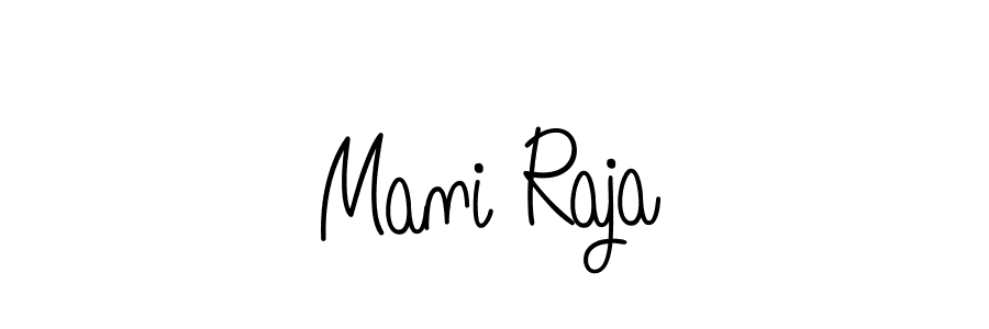 How to make Mani Raja name signature. Use Angelique-Rose-font-FFP style for creating short signs online. This is the latest handwritten sign. Mani Raja signature style 5 images and pictures png