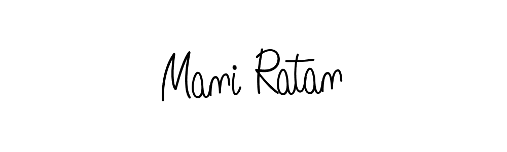 Make a beautiful signature design for name Mani Ratan. With this signature (Angelique-Rose-font-FFP) style, you can create a handwritten signature for free. Mani Ratan signature style 5 images and pictures png