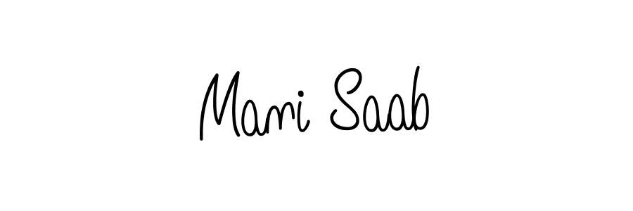 How to make Mani Saab signature? Angelique-Rose-font-FFP is a professional autograph style. Create handwritten signature for Mani Saab name. Mani Saab signature style 5 images and pictures png