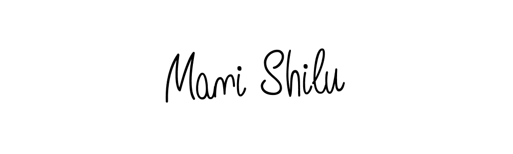 How to make Mani Shilu signature? Angelique-Rose-font-FFP is a professional autograph style. Create handwritten signature for Mani Shilu name. Mani Shilu signature style 5 images and pictures png