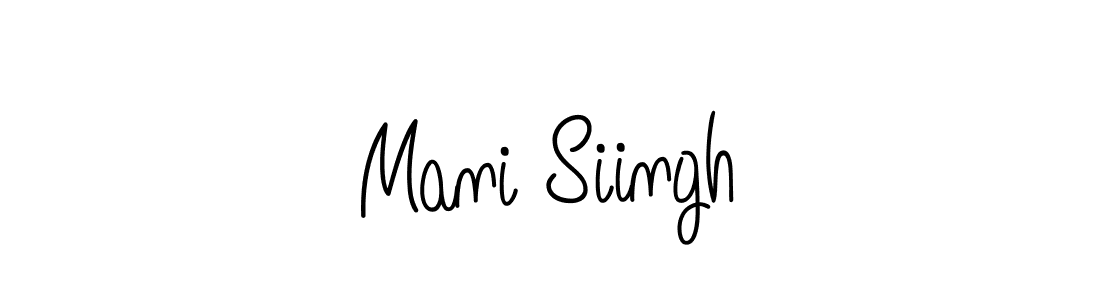 Angelique-Rose-font-FFP is a professional signature style that is perfect for those who want to add a touch of class to their signature. It is also a great choice for those who want to make their signature more unique. Get Mani Siingh name to fancy signature for free. Mani Siingh signature style 5 images and pictures png