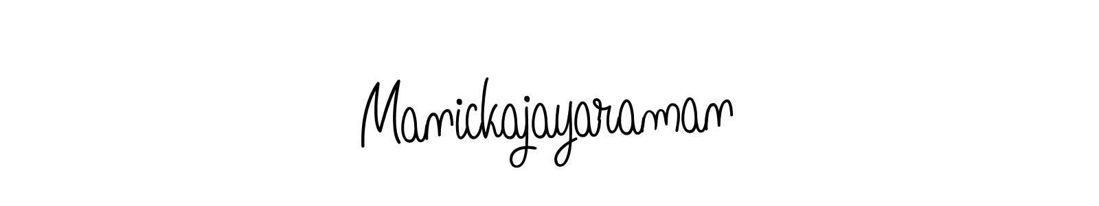 Make a beautiful signature design for name Manickajayaraman. With this signature (Angelique-Rose-font-FFP) style, you can create a handwritten signature for free. Manickajayaraman signature style 5 images and pictures png