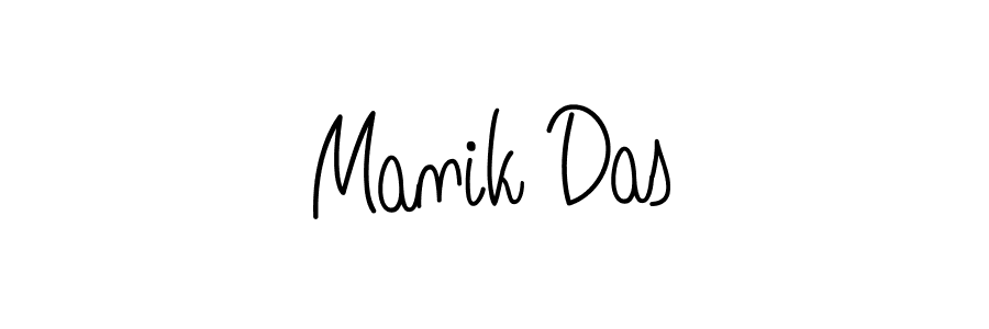 Design your own signature with our free online signature maker. With this signature software, you can create a handwritten (Angelique-Rose-font-FFP) signature for name Manik Das. Manik Das signature style 5 images and pictures png