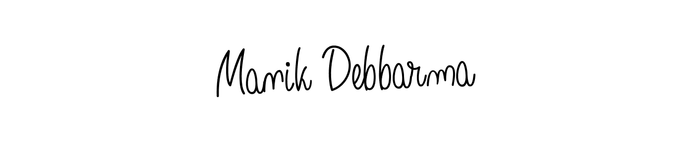 Create a beautiful signature design for name Manik Debbarma. With this signature (Angelique-Rose-font-FFP) fonts, you can make a handwritten signature for free. Manik Debbarma signature style 5 images and pictures png