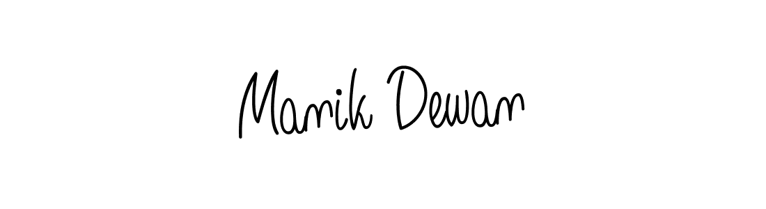 Manik Dewan stylish signature style. Best Handwritten Sign (Angelique-Rose-font-FFP) for my name. Handwritten Signature Collection Ideas for my name Manik Dewan. Manik Dewan signature style 5 images and pictures png