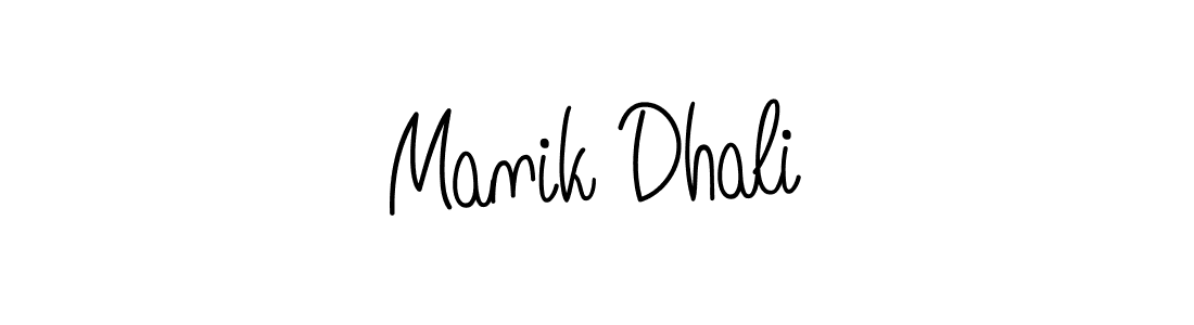 Manik Dhali stylish signature style. Best Handwritten Sign (Angelique-Rose-font-FFP) for my name. Handwritten Signature Collection Ideas for my name Manik Dhali. Manik Dhali signature style 5 images and pictures png