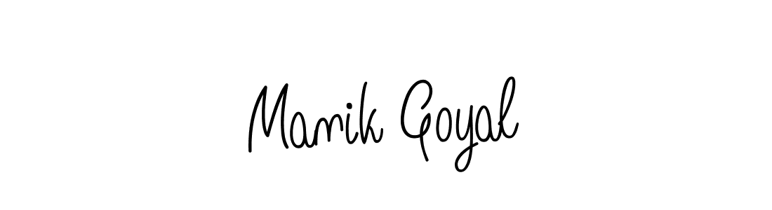 You can use this online signature creator to create a handwritten signature for the name Manik Goyal. This is the best online autograph maker. Manik Goyal signature style 5 images and pictures png