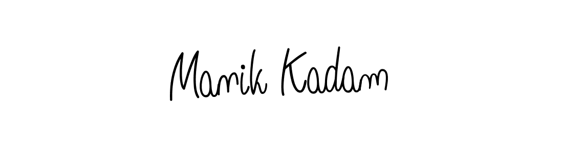How to make Manik Kadam signature? Angelique-Rose-font-FFP is a professional autograph style. Create handwritten signature for Manik Kadam name. Manik Kadam signature style 5 images and pictures png