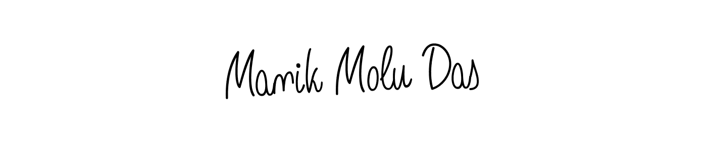 if you are searching for the best signature style for your name Manik Molu Das. so please give up your signature search. here we have designed multiple signature styles  using Angelique-Rose-font-FFP. Manik Molu Das signature style 5 images and pictures png