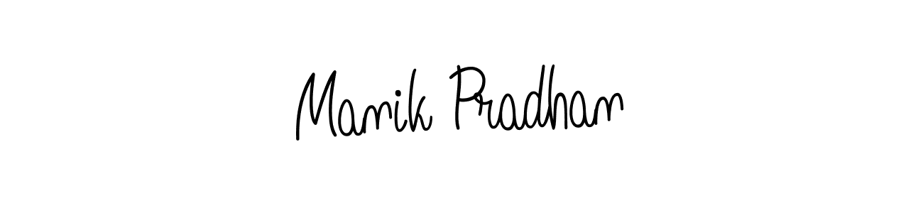 Make a short Manik Pradhan signature style. Manage your documents anywhere anytime using Angelique-Rose-font-FFP. Create and add eSignatures, submit forms, share and send files easily. Manik Pradhan signature style 5 images and pictures png