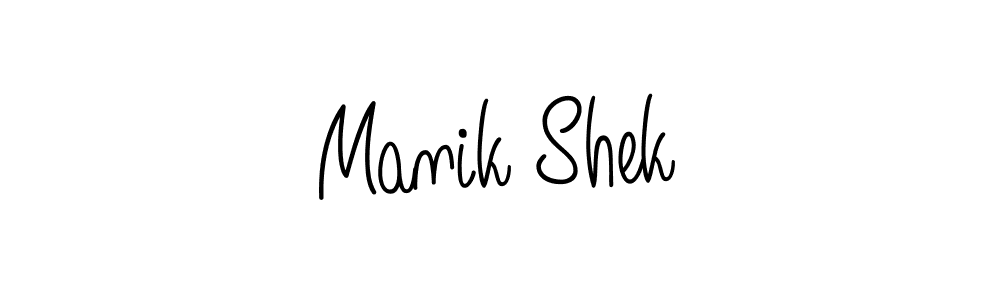 Also we have Manik Shek name is the best signature style. Create professional handwritten signature collection using Angelique-Rose-font-FFP autograph style. Manik Shek signature style 5 images and pictures png