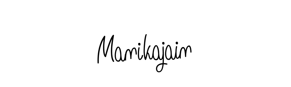 Create a beautiful signature design for name Manikajain. With this signature (Angelique-Rose-font-FFP) fonts, you can make a handwritten signature for free. Manikajain signature style 5 images and pictures png