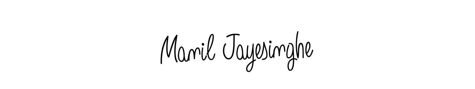 It looks lik you need a new signature style for name Manil Jayesinghe. Design unique handwritten (Angelique-Rose-font-FFP) signature with our free signature maker in just a few clicks. Manil Jayesinghe signature style 5 images and pictures png