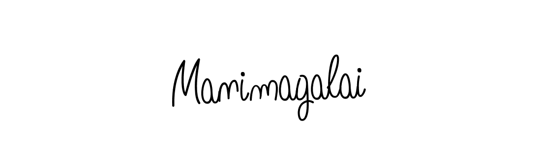 You should practise on your own different ways (Angelique-Rose-font-FFP) to write your name (Manimagalai) in signature. don't let someone else do it for you. Manimagalai signature style 5 images and pictures png