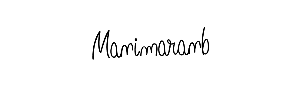 How to make Manimaranb name signature. Use Angelique-Rose-font-FFP style for creating short signs online. This is the latest handwritten sign. Manimaranb signature style 5 images and pictures png