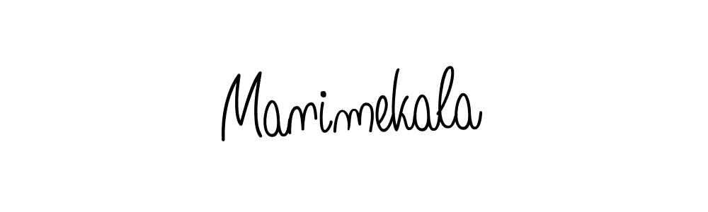 Design your own signature with our free online signature maker. With this signature software, you can create a handwritten (Angelique-Rose-font-FFP) signature for name Manimekala. Manimekala signature style 5 images and pictures png