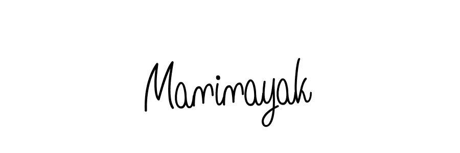 Use a signature maker to create a handwritten signature online. With this signature software, you can design (Angelique-Rose-font-FFP) your own signature for name Maninayak. Maninayak signature style 5 images and pictures png