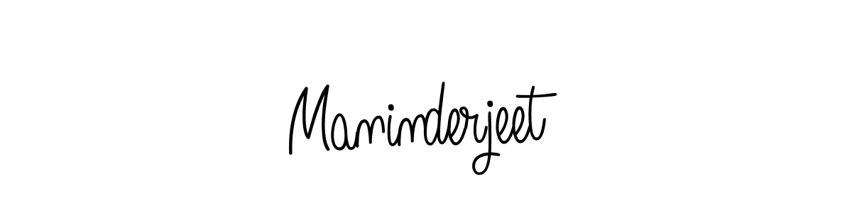 Also we have Maninderjeet name is the best signature style. Create professional handwritten signature collection using Angelique-Rose-font-FFP autograph style. Maninderjeet signature style 5 images and pictures png