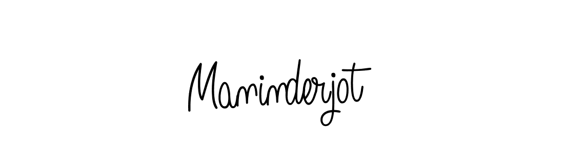 You should practise on your own different ways (Angelique-Rose-font-FFP) to write your name (Maninderjot) in signature. don't let someone else do it for you. Maninderjot signature style 5 images and pictures png