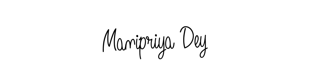 Create a beautiful signature design for name Manipriya Dey. With this signature (Angelique-Rose-font-FFP) fonts, you can make a handwritten signature for free. Manipriya Dey signature style 5 images and pictures png