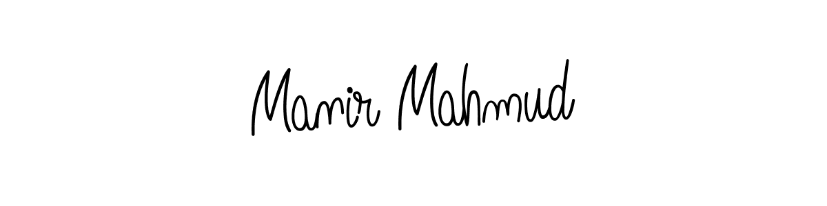 Make a beautiful signature design for name Manir Mahmud. With this signature (Angelique-Rose-font-FFP) style, you can create a handwritten signature for free. Manir Mahmud signature style 5 images and pictures png
