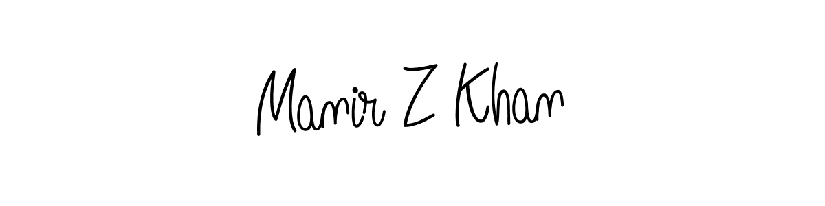 This is the best signature style for the Manir Z Khan name. Also you like these signature font (Angelique-Rose-font-FFP). Mix name signature. Manir Z Khan signature style 5 images and pictures png