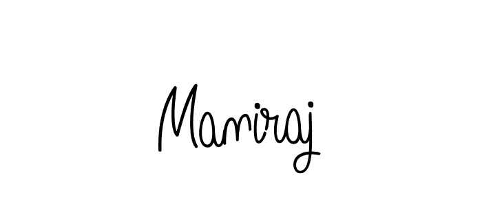 How to make Maniraj name signature. Use Angelique-Rose-font-FFP style for creating short signs online. This is the latest handwritten sign. Maniraj signature style 5 images and pictures png