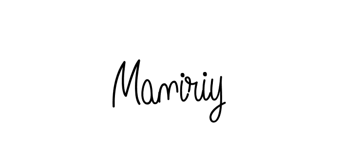 The best way (Angelique-Rose-font-FFP) to make a short signature is to pick only two or three words in your name. The name Maniriy include a total of six letters. For converting this name. Maniriy signature style 5 images and pictures png