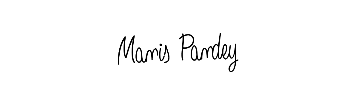 Manis Pandey stylish signature style. Best Handwritten Sign (Angelique-Rose-font-FFP) for my name. Handwritten Signature Collection Ideas for my name Manis Pandey. Manis Pandey signature style 5 images and pictures png