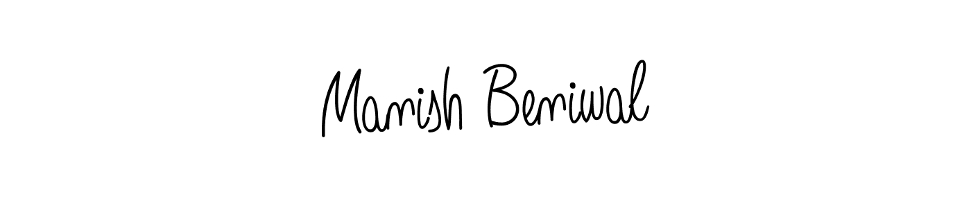 It looks lik you need a new signature style for name Manish Beniwal. Design unique handwritten (Angelique-Rose-font-FFP) signature with our free signature maker in just a few clicks. Manish Beniwal signature style 5 images and pictures png