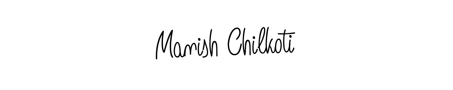 Make a beautiful signature design for name Manish Chilkoti. Use this online signature maker to create a handwritten signature for free. Manish Chilkoti signature style 5 images and pictures png