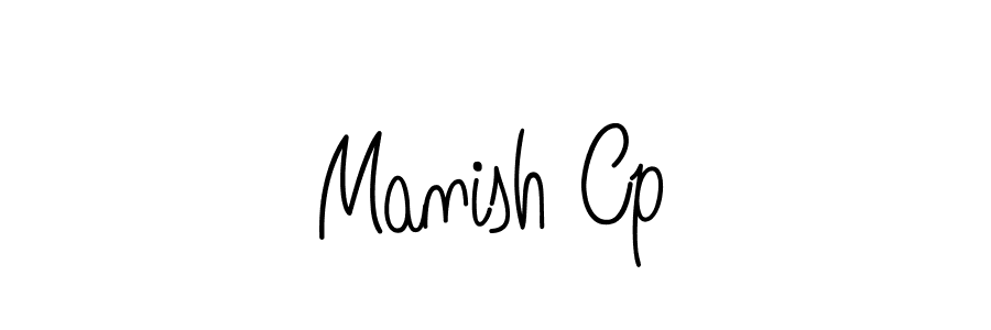 Design your own signature with our free online signature maker. With this signature software, you can create a handwritten (Angelique-Rose-font-FFP) signature for name Manish Cp. Manish Cp signature style 5 images and pictures png