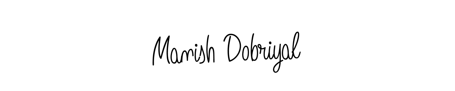Create a beautiful signature design for name Manish Dobriyal. With this signature (Angelique-Rose-font-FFP) fonts, you can make a handwritten signature for free. Manish Dobriyal signature style 5 images and pictures png