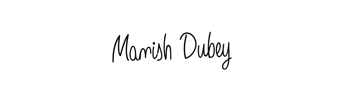 Create a beautiful signature design for name Manish Dubey. With this signature (Angelique-Rose-font-FFP) fonts, you can make a handwritten signature for free. Manish Dubey signature style 5 images and pictures png