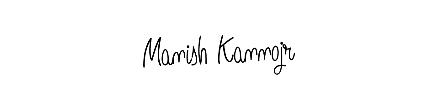How to make Manish Kannojr signature? Angelique-Rose-font-FFP is a professional autograph style. Create handwritten signature for Manish Kannojr name. Manish Kannojr signature style 5 images and pictures png