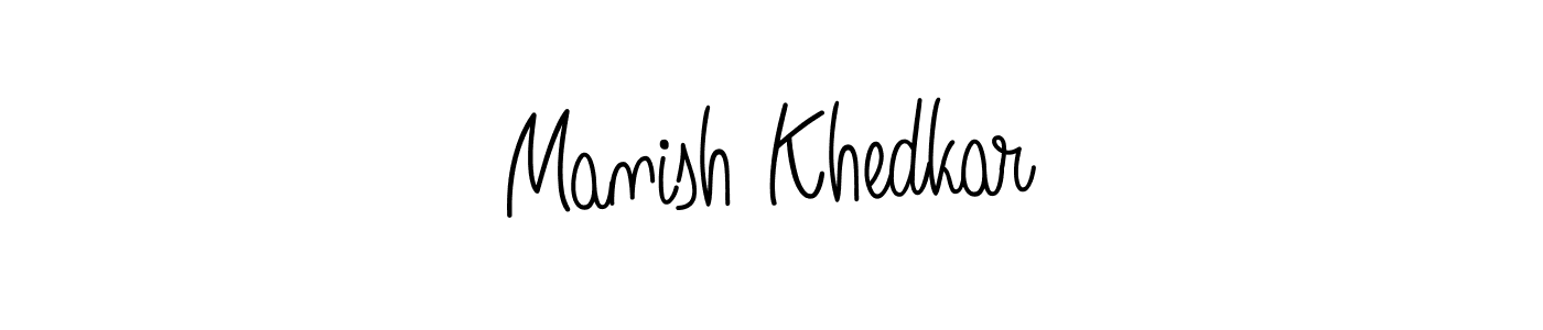 You can use this online signature creator to create a handwritten signature for the name Manish Khedkar. This is the best online autograph maker. Manish Khedkar signature style 5 images and pictures png