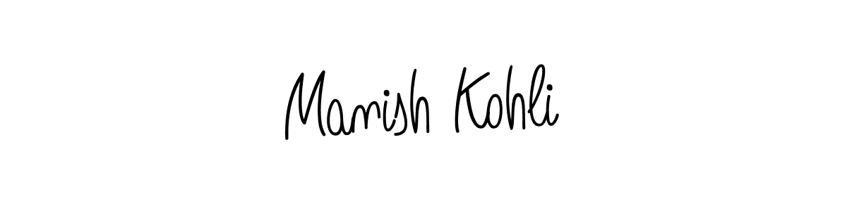 Make a beautiful signature design for name Manish Kohli. Use this online signature maker to create a handwritten signature for free. Manish Kohli signature style 5 images and pictures png