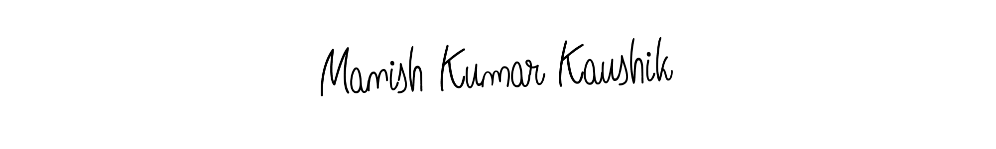 Make a beautiful signature design for name Manish Kumar Kaushik. Use this online signature maker to create a handwritten signature for free. Manish Kumar Kaushik signature style 5 images and pictures png