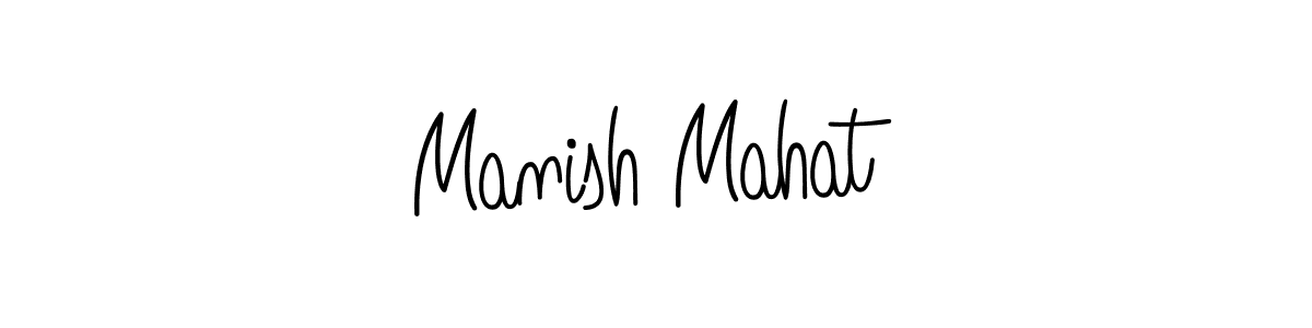 Angelique-Rose-font-FFP is a professional signature style that is perfect for those who want to add a touch of class to their signature. It is also a great choice for those who want to make their signature more unique. Get Manish Mahat name to fancy signature for free. Manish Mahat signature style 5 images and pictures png