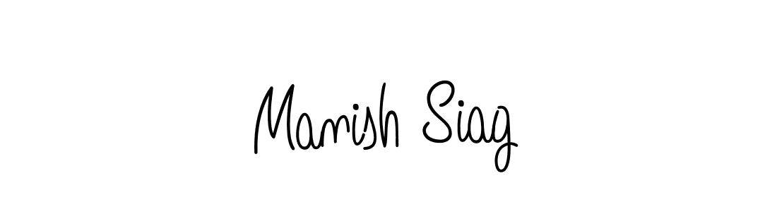 Also we have Manish Siag name is the best signature style. Create professional handwritten signature collection using Angelique-Rose-font-FFP autograph style. Manish Siag signature style 5 images and pictures png