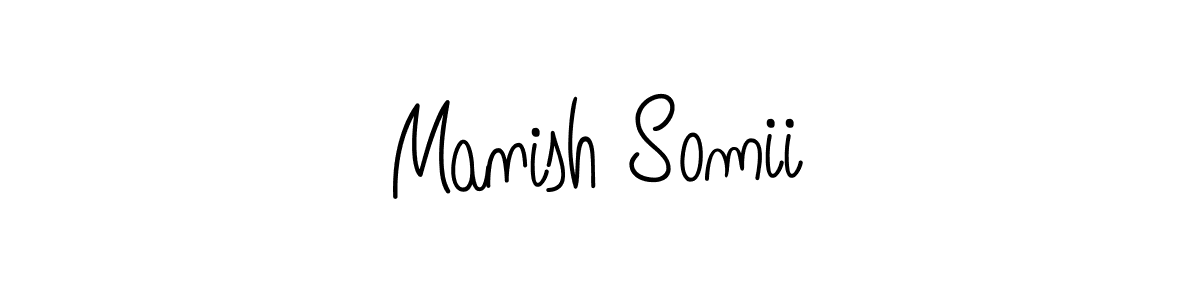 Also You can easily find your signature by using the search form. We will create Manish Somii name handwritten signature images for you free of cost using Angelique-Rose-font-FFP sign style. Manish Somii signature style 5 images and pictures png