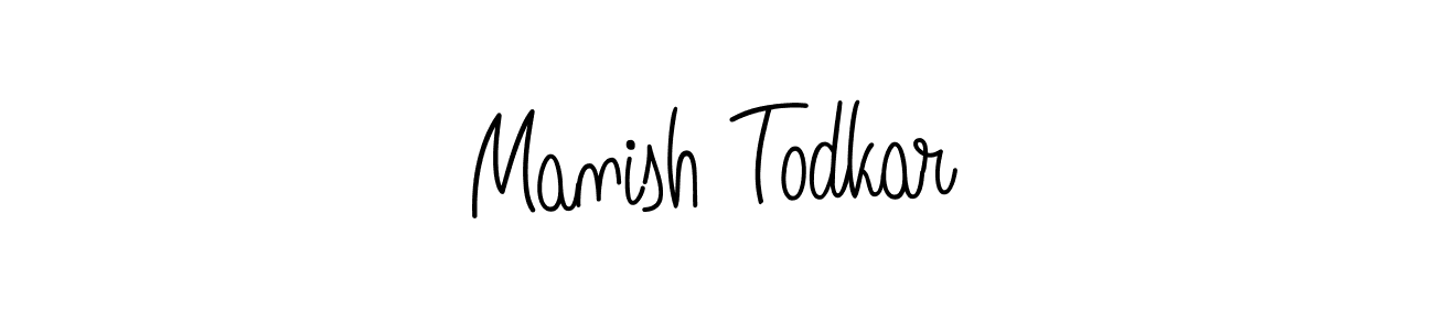 How to Draw Manish Todkar signature style? Angelique-Rose-font-FFP is a latest design signature styles for name Manish Todkar. Manish Todkar signature style 5 images and pictures png