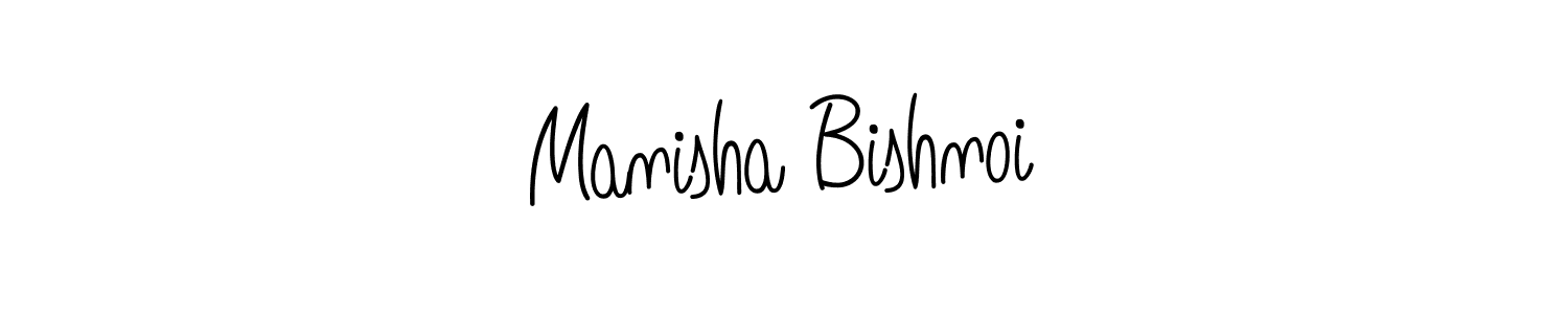 Design your own signature with our free online signature maker. With this signature software, you can create a handwritten (Angelique-Rose-font-FFP) signature for name Manisha Bishnoi. Manisha Bishnoi signature style 5 images and pictures png