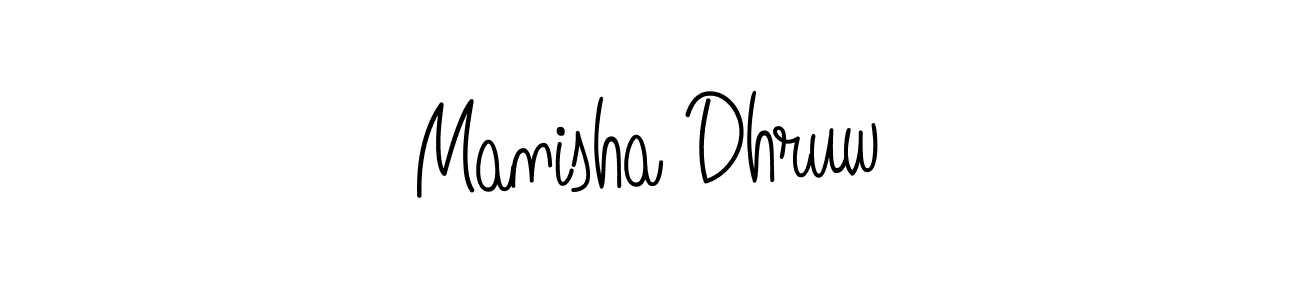 Create a beautiful signature design for name Manisha Dhruw. With this signature (Angelique-Rose-font-FFP) fonts, you can make a handwritten signature for free. Manisha Dhruw signature style 5 images and pictures png