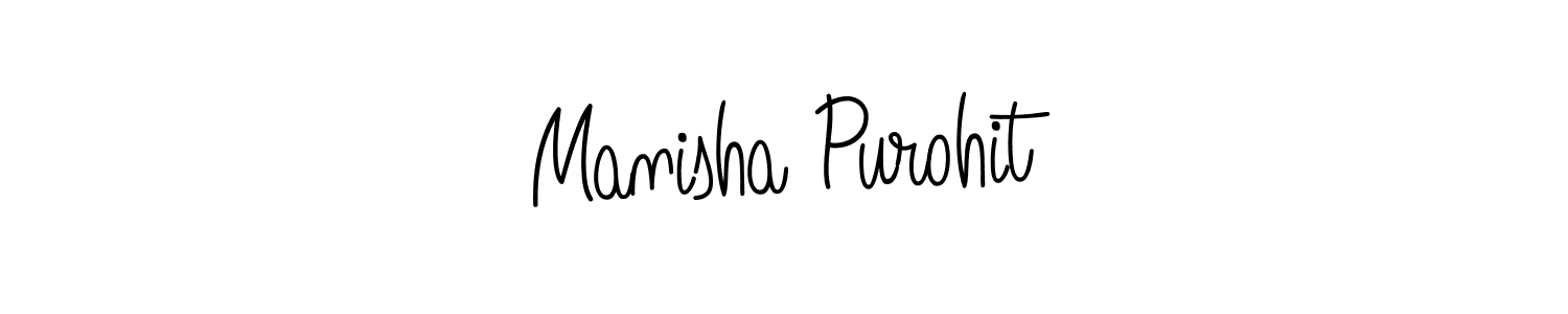 You should practise on your own different ways (Angelique-Rose-font-FFP) to write your name (Manisha Purohit) in signature. don't let someone else do it for you. Manisha Purohit signature style 5 images and pictures png