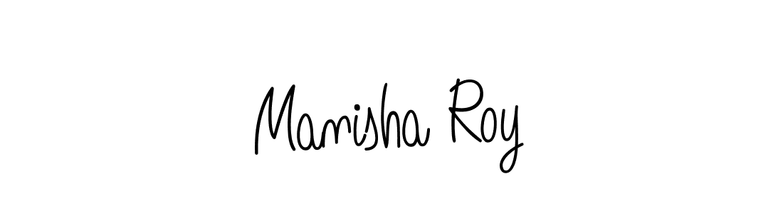 How to make Manisha Roy name signature. Use Angelique-Rose-font-FFP style for creating short signs online. This is the latest handwritten sign. Manisha Roy signature style 5 images and pictures png