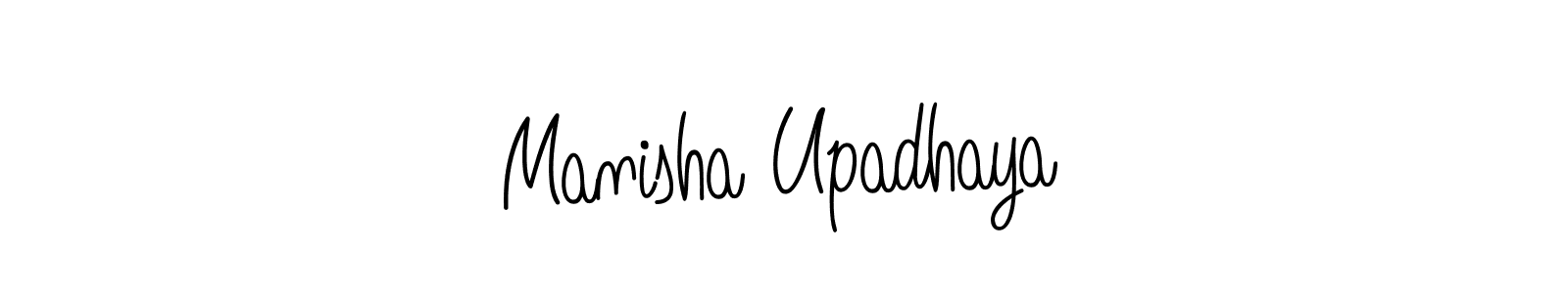 Design your own signature with our free online signature maker. With this signature software, you can create a handwritten (Angelique-Rose-font-FFP) signature for name Manisha Upadhaya. Manisha Upadhaya signature style 5 images and pictures png