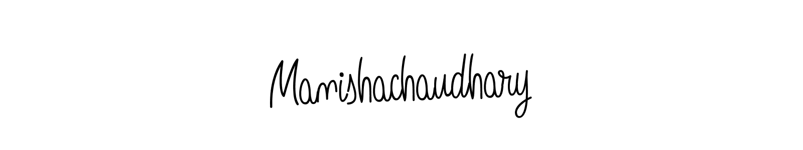 The best way (Angelique-Rose-font-FFP) to make a short signature is to pick only two or three words in your name. The name Manishachaudhary include a total of six letters. For converting this name. Manishachaudhary signature style 5 images and pictures png