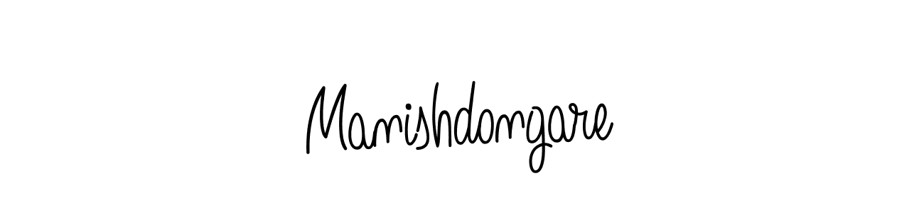 How to make Manishdongare signature? Angelique-Rose-font-FFP is a professional autograph style. Create handwritten signature for Manishdongare name. Manishdongare signature style 5 images and pictures png