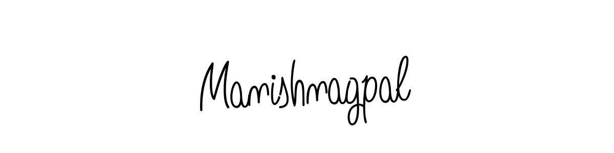 How to make Manishnagpal name signature. Use Angelique-Rose-font-FFP style for creating short signs online. This is the latest handwritten sign. Manishnagpal signature style 5 images and pictures png